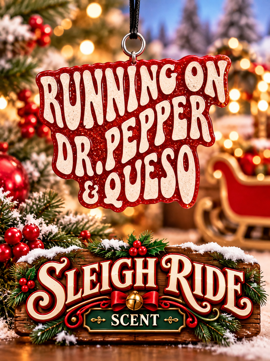 Dr pepper car freshie