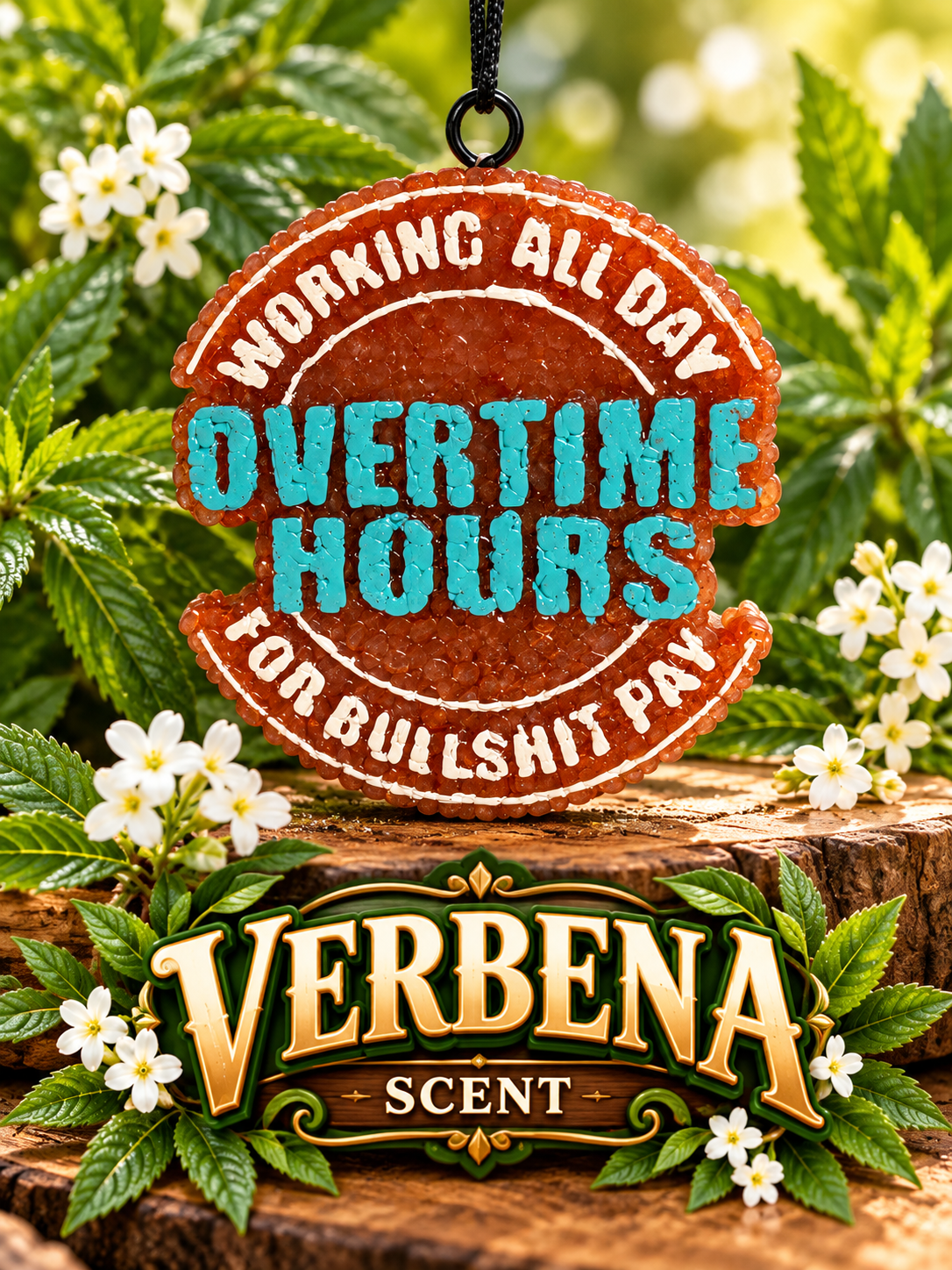 Overtime hours car freshie