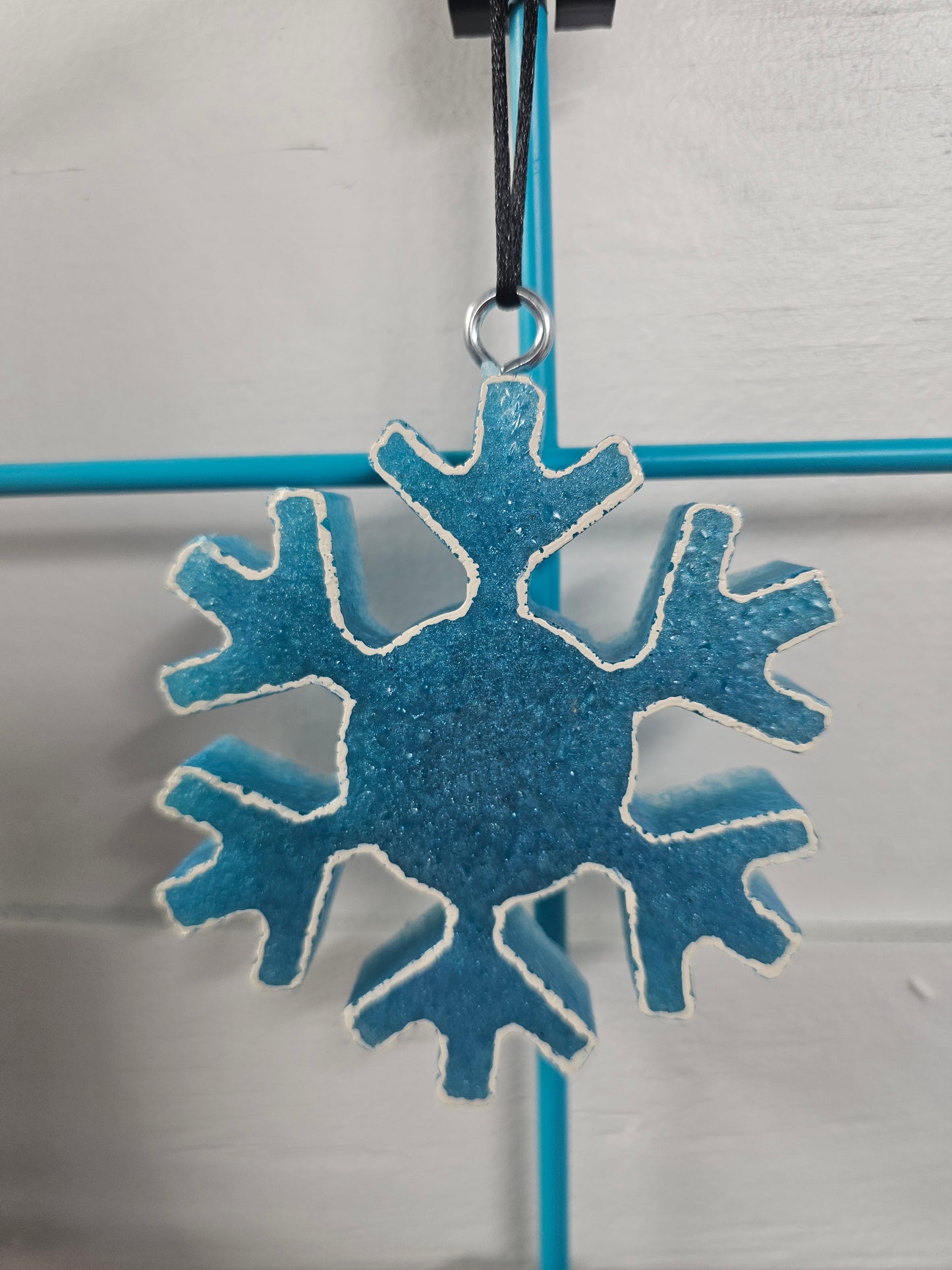 Snowflake car freshie