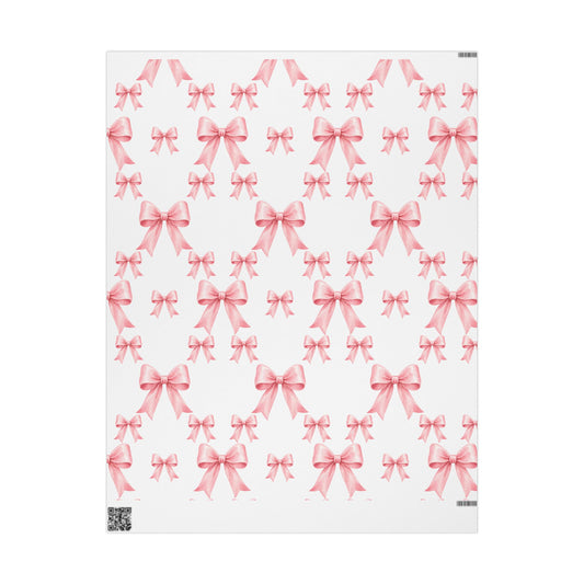 Pink Bow Wrapping Paper