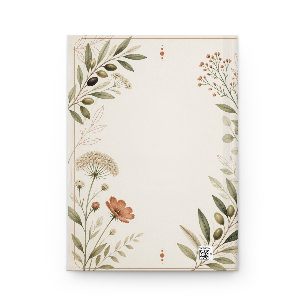 Botanical Floral Lined Journal