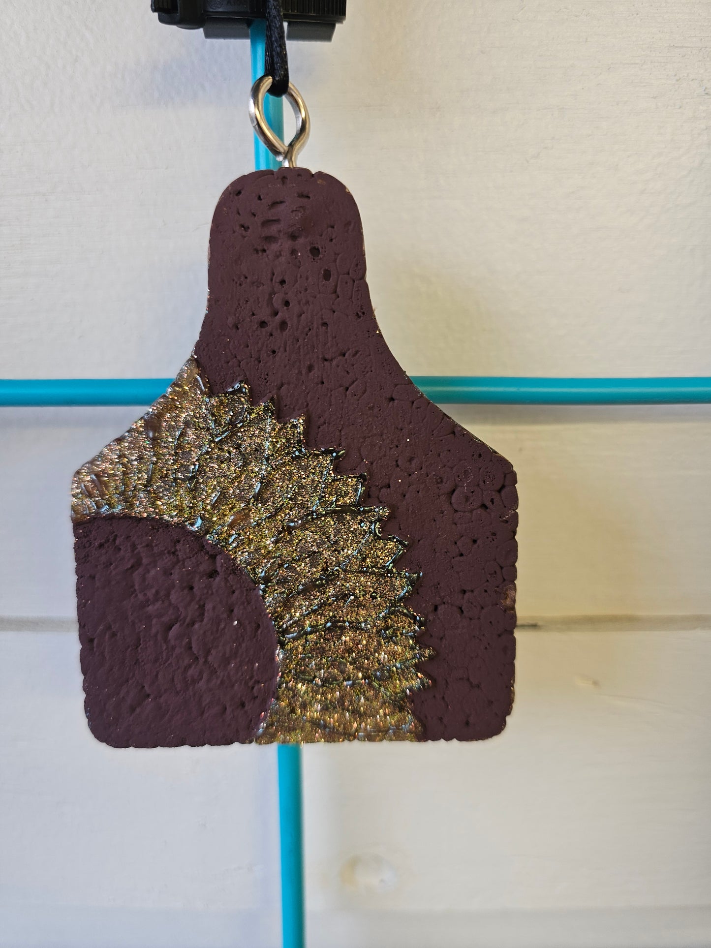 Sunflower Cow tag