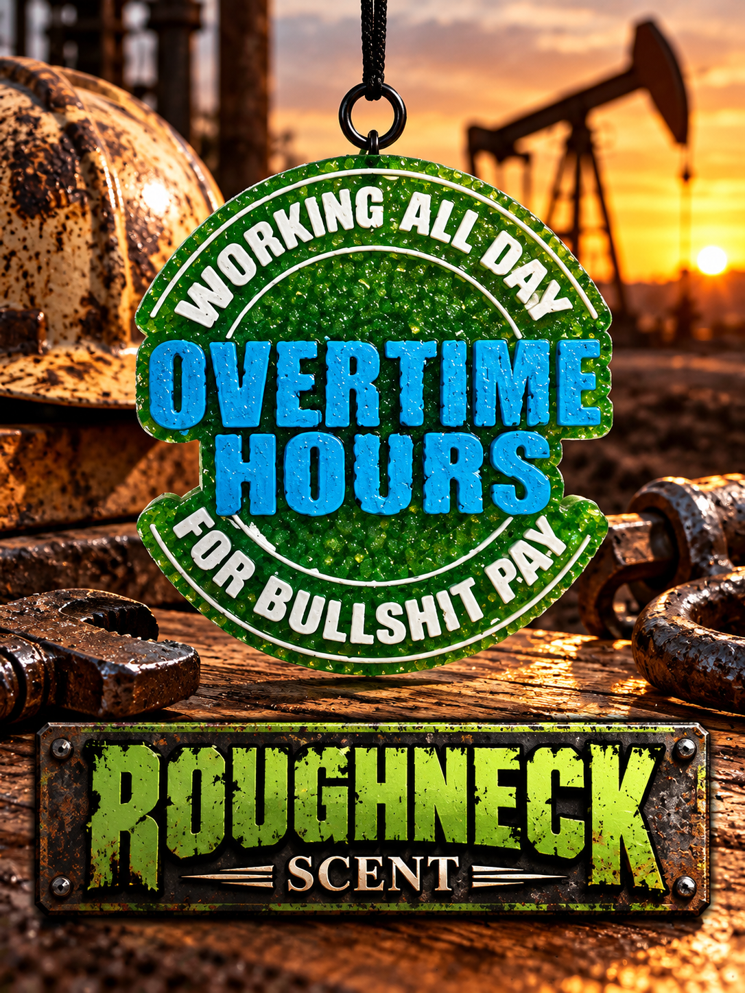 Overtime hours car freshie