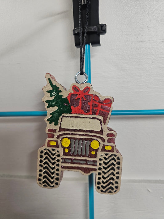Christmas jeep