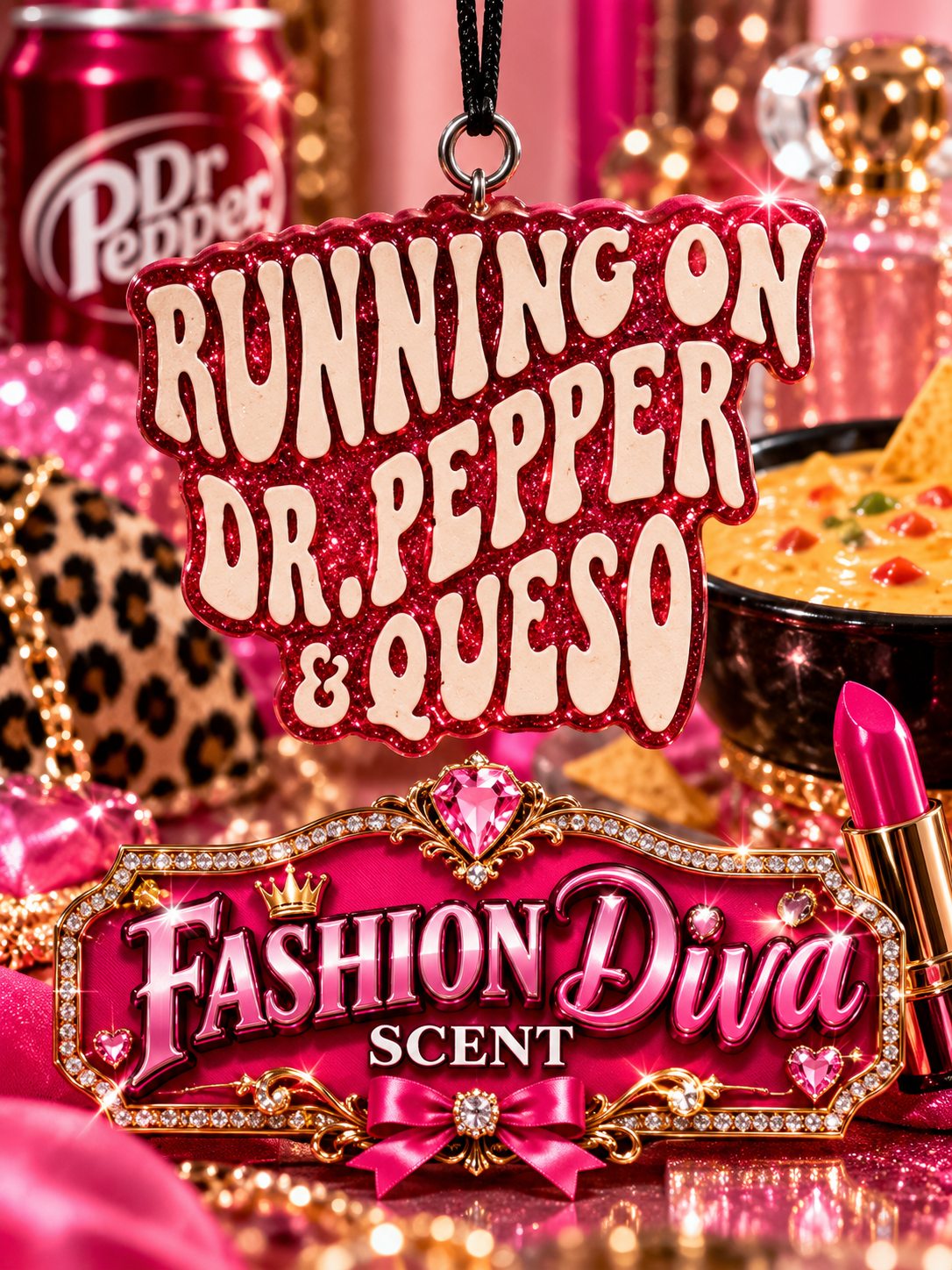 Dr. Pepper car freshie