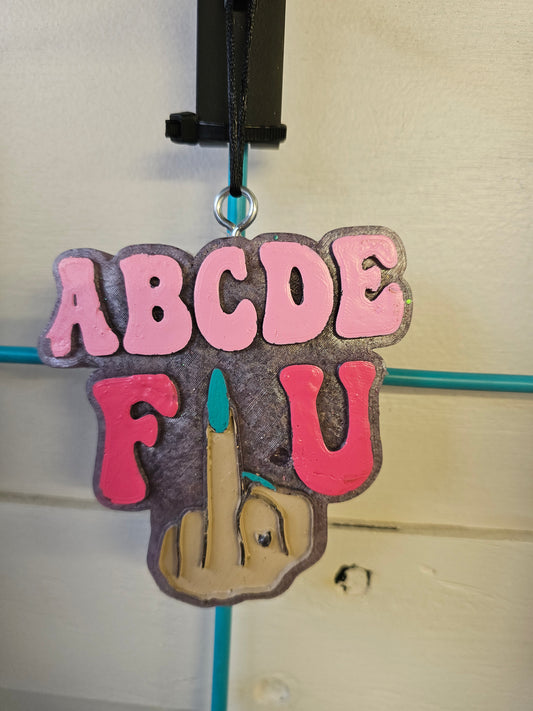 ABCDEFU middle finger