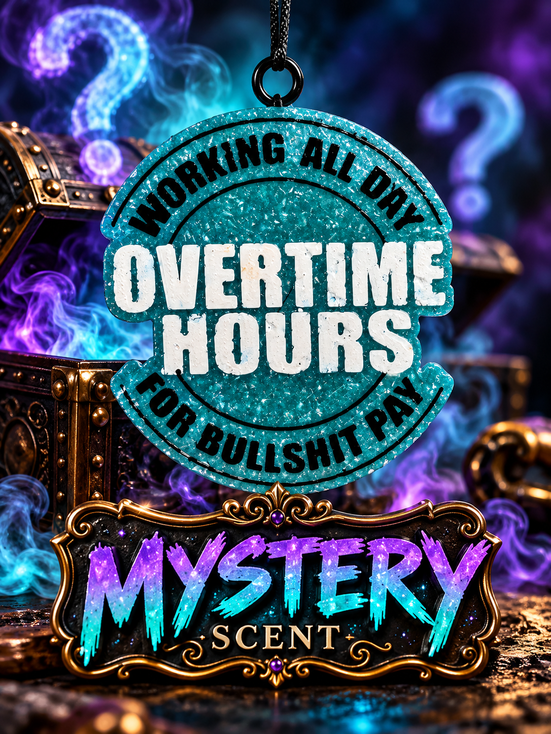 Overtime hours car freshie