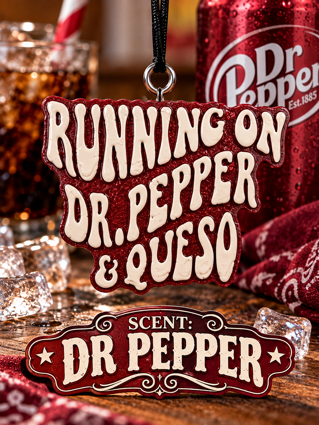 Dr. Pepper car freshies