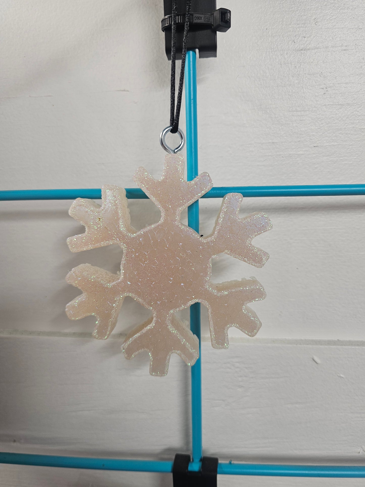 Snowflake car freshie