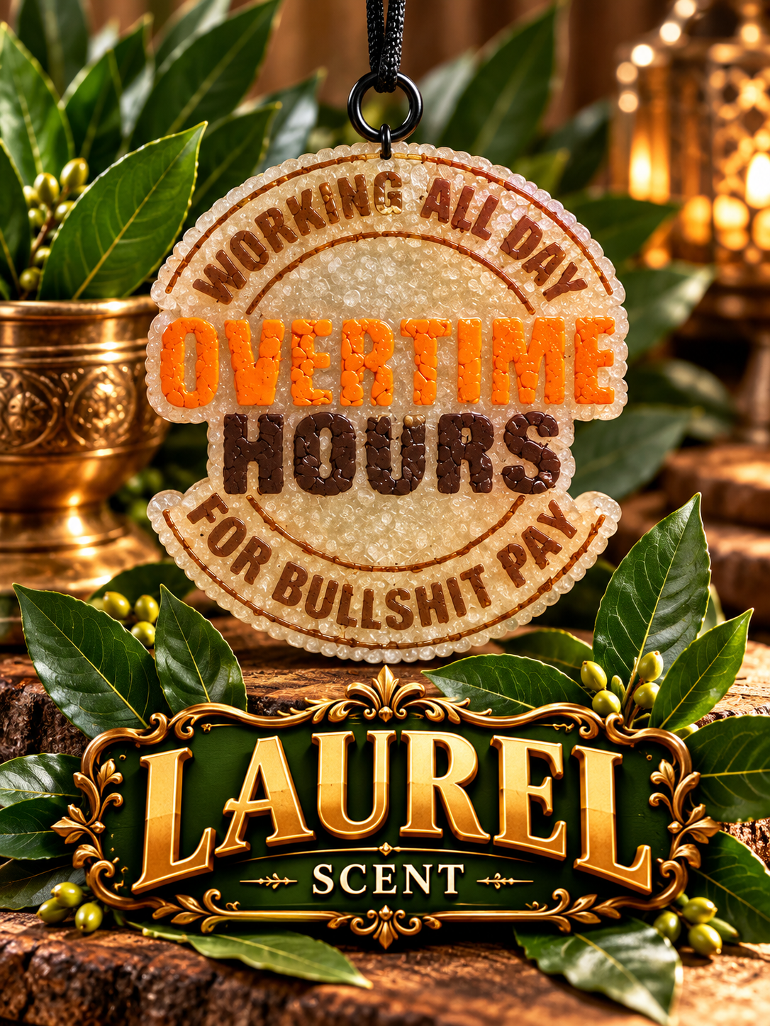 Overtime hours car freshie